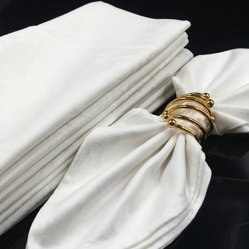 10 шт. хлопковые салфетки из ткани вечерние принадлежности тканевые салфетки свадебные салфетки плотные белые жаккардовые столовые салфетки 3 размера