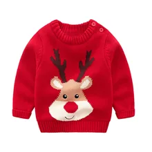 Рождественские детские свитера; осень года; свитер для маленьких девочек; Одежда для мальчиков и девочек; вязаный кардиган; Детские топы с длинными рукавами; куртки