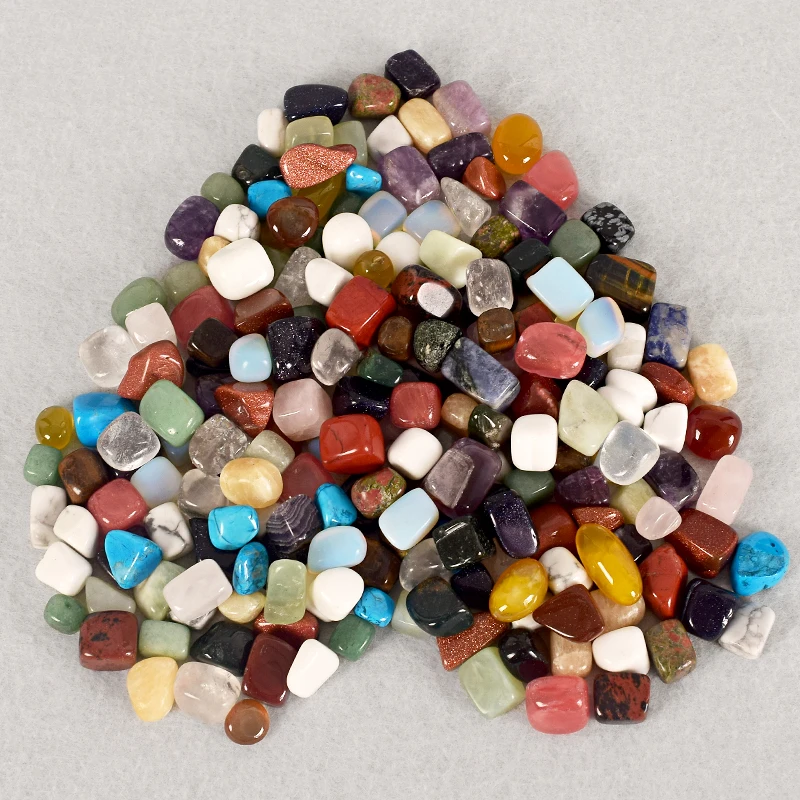

228 g mix tumbled stone Irregular polishing natural rock and quartz or artificial bead for Chakra Healing decor crystal Gemstone