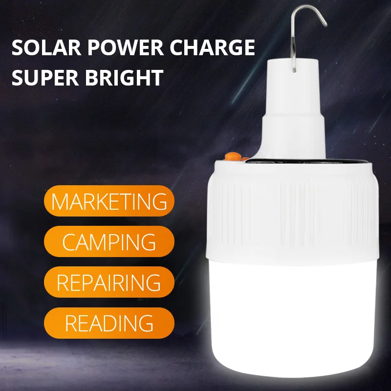 SHENYU Ricaricabile HA CONDOTTO LA Lampada Della Lampadina di Telecomando di Carica Solare Portatile Di Emergenza Mercato Notturno di Light di Campeggio Esterna Casa|Lanterne portatili| - AliExpress