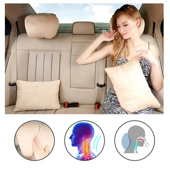 

Mercedes Lumbar Business Waist Pillows Spine Support Suede Fabric Cotton Soft Cushion Fashion Car Interior Pillow Car Styling
