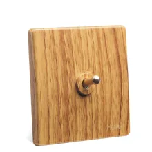 2pcs Luxury Yellow Wood Color BE Toggle Switch Retro Old Fashioned One Open Single-control Switch Bedside Power Switch 86 Type Electrical Equipment 2pcs Luxury Yellow Wood Color BE Toggle Switch Retro Old Fashioned One Open Single-control Switch Bedside Power Switch 86 Type Electrical Equipment