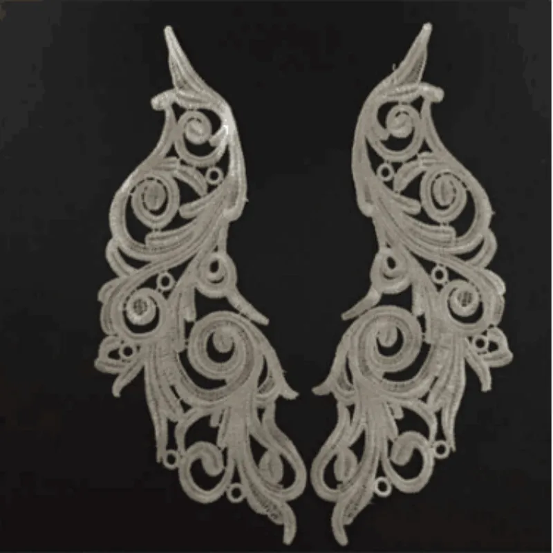

2pcs/lot Lace Applique Lace Collar Neckline Collar Applique Diy Craft Neckline Sewing Accessories