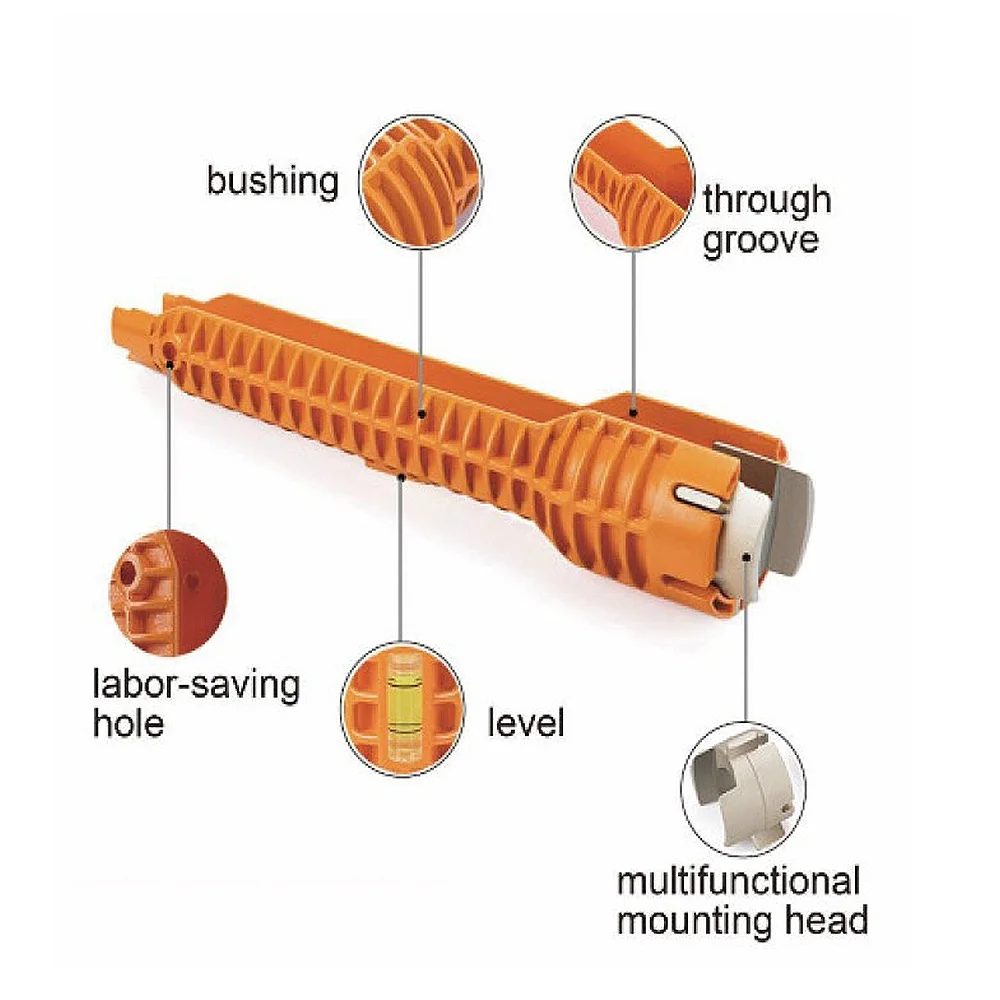 Многофункциональный умывальник сервисный ключ для смесителя раковина Бытовая Ванна Кухня красный установить кран гаечный ключ установщик инструменты