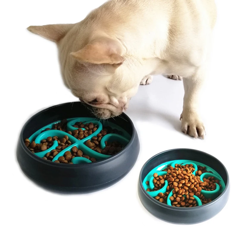 Миски для собак дозатор корма Fun медленное питание интерактивный Bloat Stop Dog Bowl для еды большая емкость Здоровое питание Roly-Poly дизайн