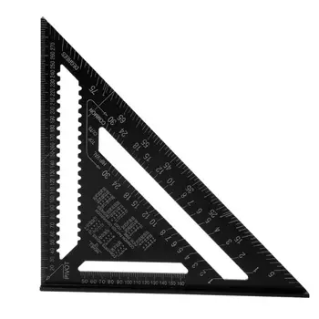 

12Inch Metric Triangle Ruler Angle Protractor Speed Square Woodwork Protractor Gauge High Precision Measuring Tool