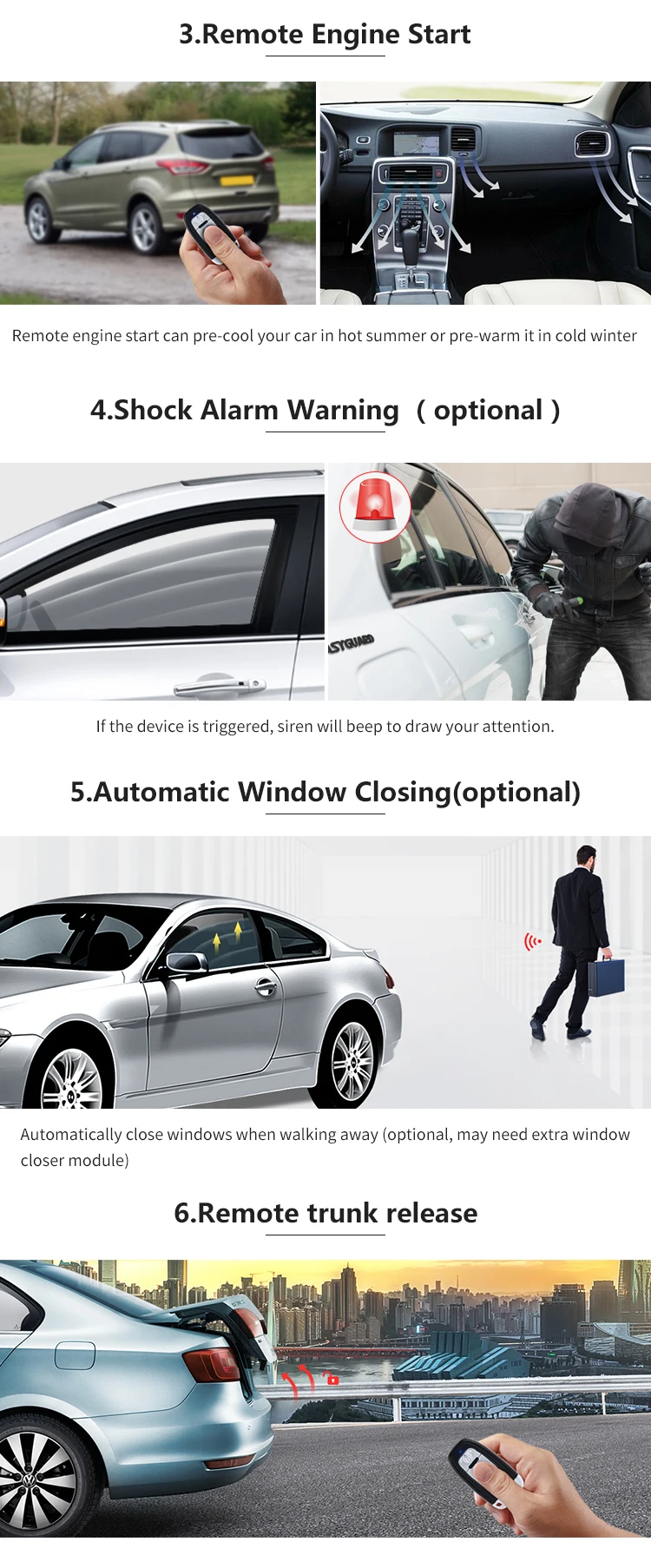 EASYGUARD компания качество smart key автомобильный БЕСКЛЮЧЕВОЙ аварийная система кнопка запуска остановить удаленный запуск