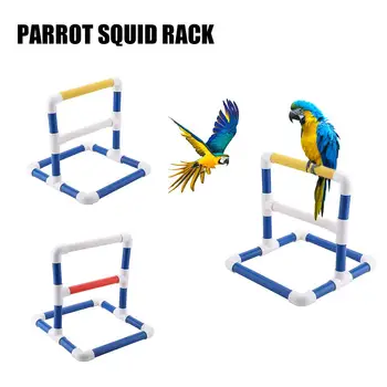 

Parrot Squid Frame Pet Bird Training Frame Home Bird Shower Frame Assembly Gym Training Grinding Toy Stand
