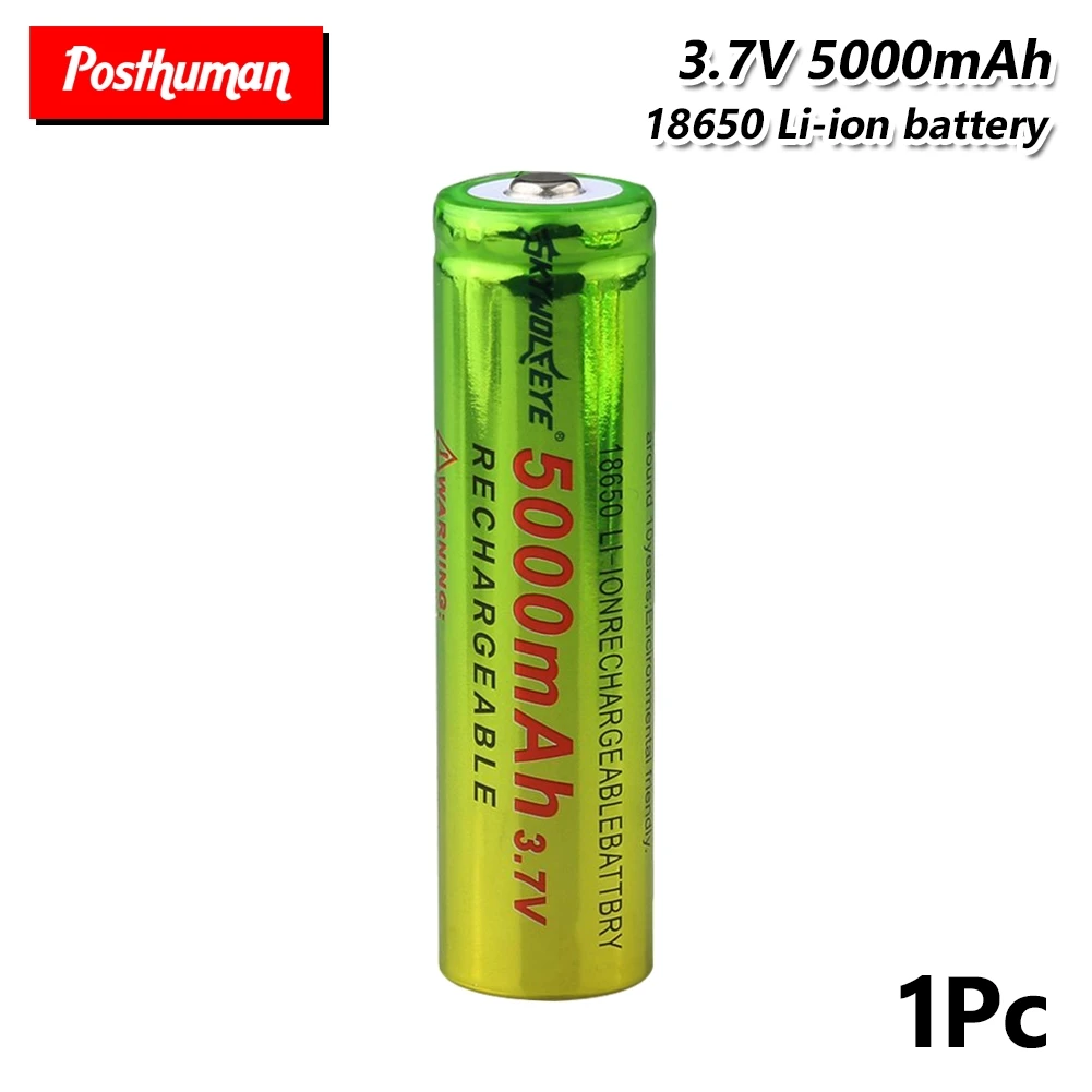 1/2/4/6/8 шт. 18650 Li-Ion Батарея 5000 мА/ч, Перезаряжаемые батареи 3,7 V 18650 литий ионный Батарея клетки Замена - Цвет: 1 piece