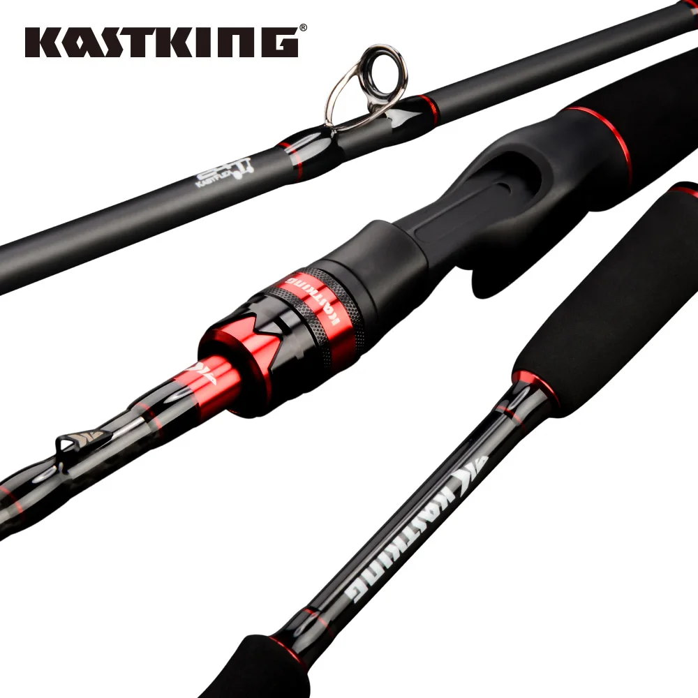 

KastKing Max Steel Light Spinning Casting Fishing Rod with 24 Ton Carbon Fiber SiC Rings 1.80m 1.98m 2.13m 2.28m Silver Red Gray