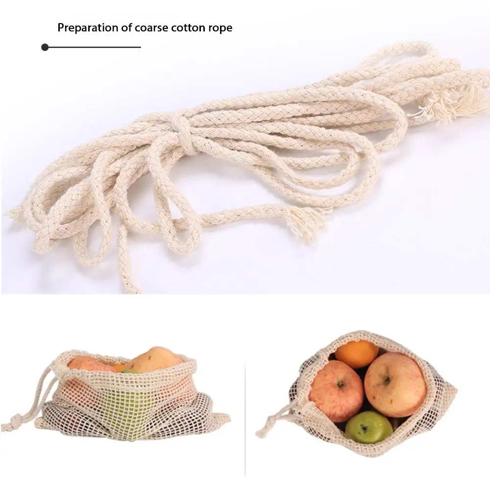 9 штук фрукты Veg сетки сумки многоразовые для бакалейный продуктов покупки произвести сумки зеленый ткань сетчатый мешок для Кухня Ванная