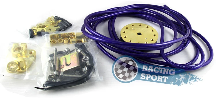 Grounding Cable Wire Kit Purple High Quality Circle Earth