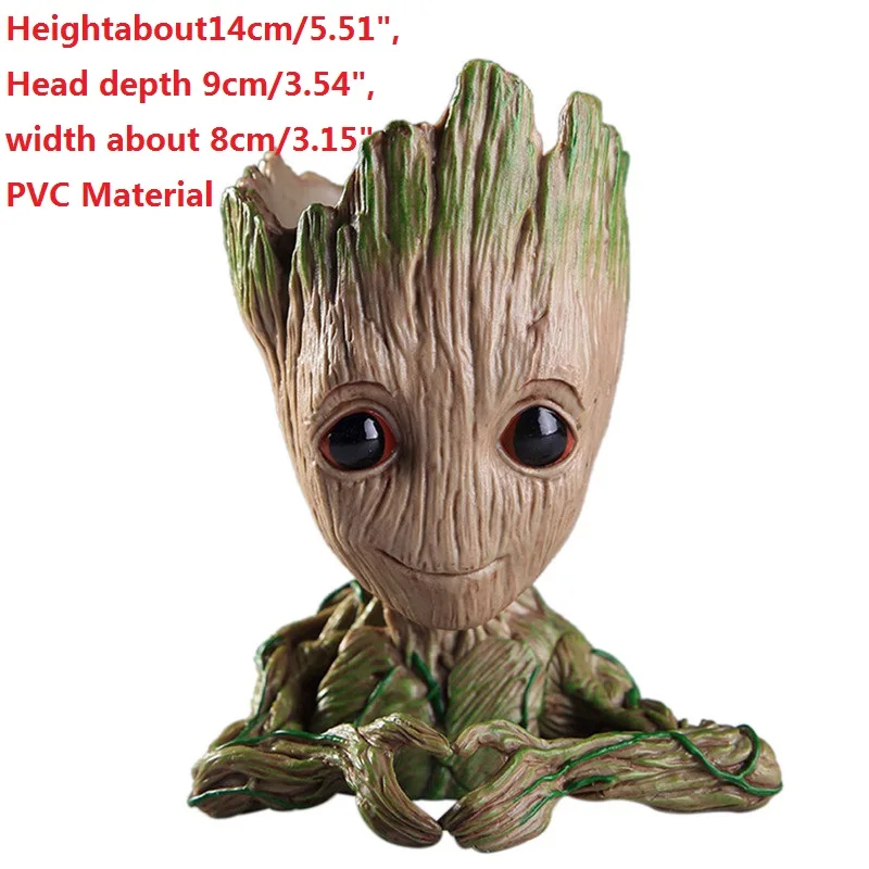 Детский горшок Groot, держатель для ручек, горшок для растений, цветочный горшок, Deocration для дома, детский подарок, фигурки, модель игрушки - Цвет: Height140mm