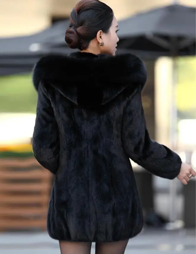 Buy 2016 S 5XL Women Winter Hooded Fake Fur Coats Plus
