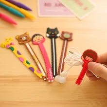 Lovely Cartoon animal short Cable Winder Wire Organizer Wire Holder Sawtooth Shape For Earphone&cables