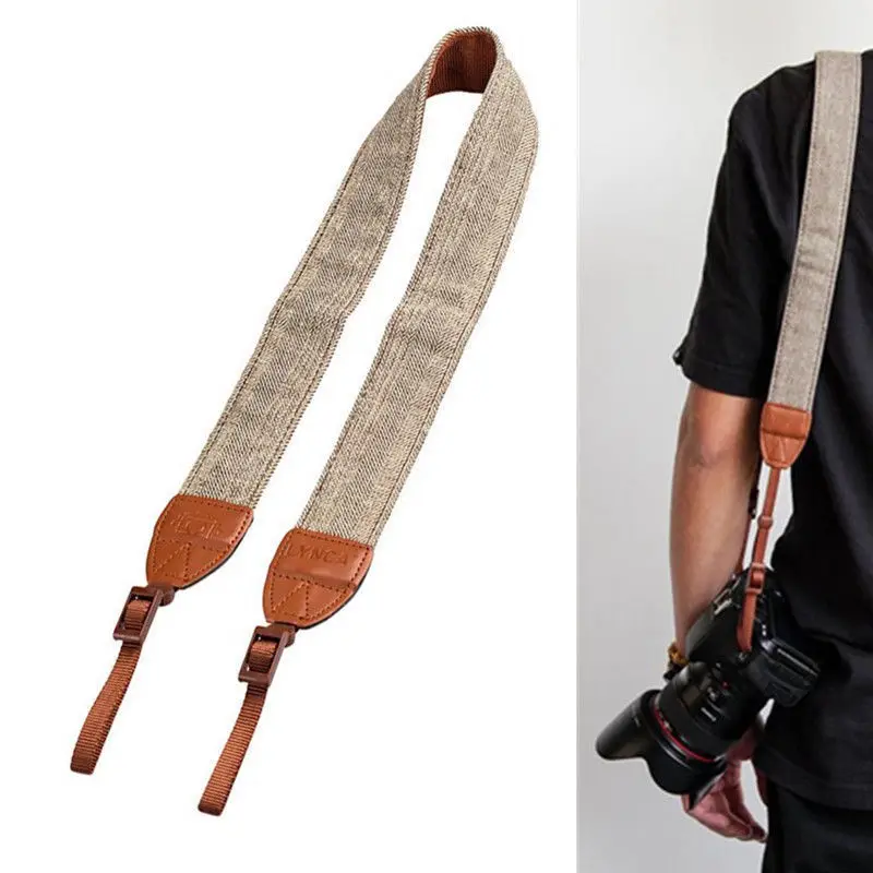 

JETTING Vintage Shoulder Neck Strap Durable Cotton Camera Strap for Sony Nikon Canon Olympus DSLR Camera Camera Accessories
