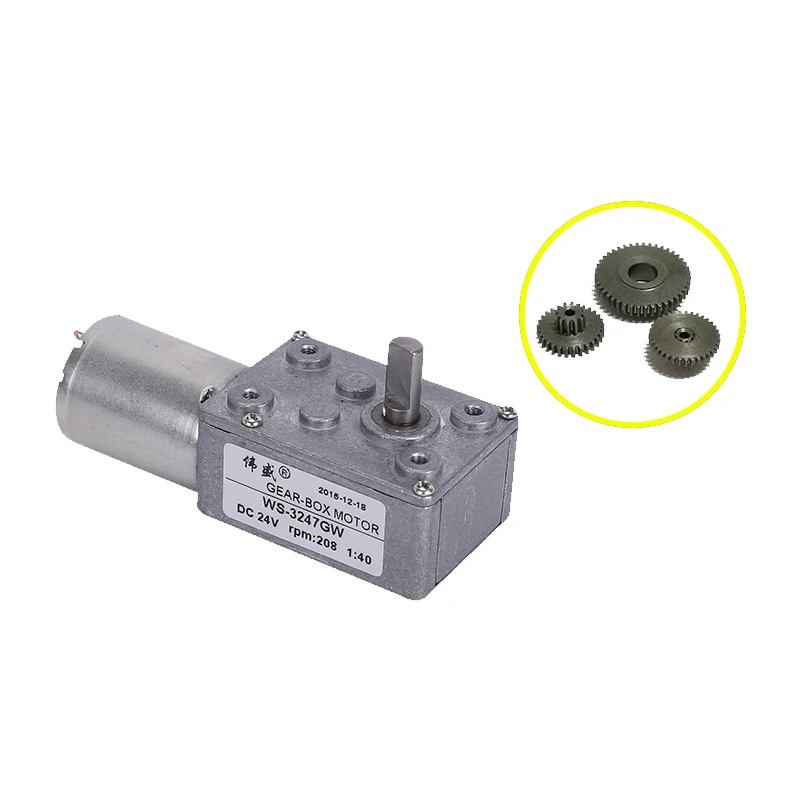 

3247GW Worm gear motor 12V24V/CW, CCW speed motor / GW370 micro DC gear motor