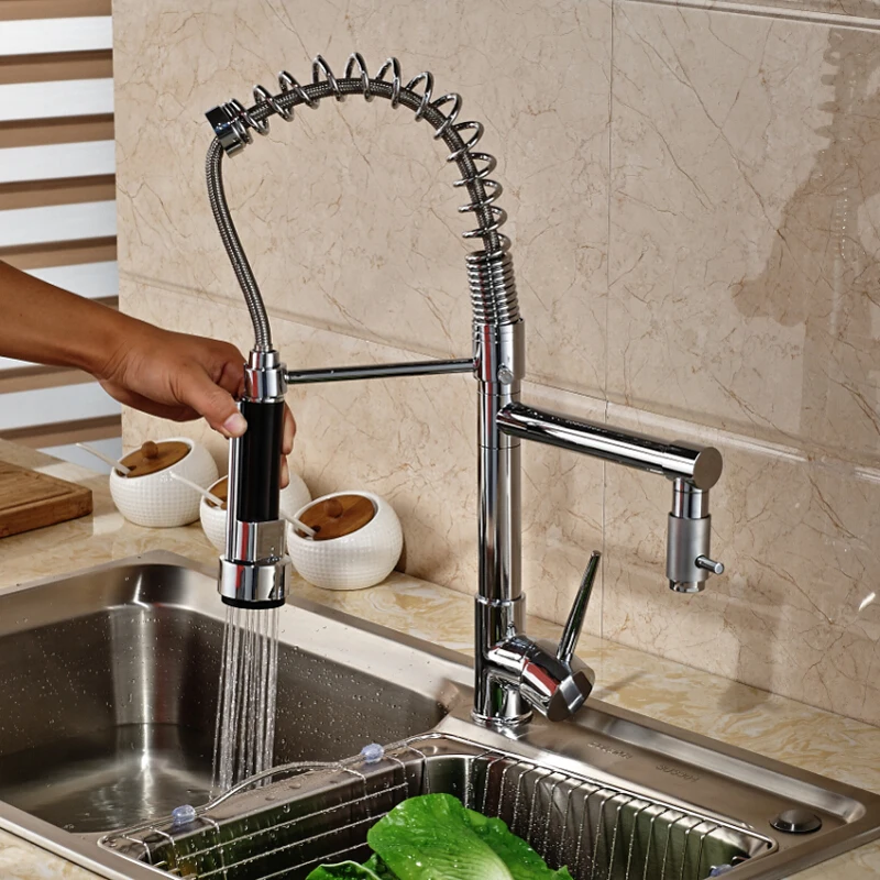 Deck-Mount-Single-Lever-Kitchen-Mixer-Faucet-One-Hole-Spring-Swivel-Spout-Mixer-Tap-Chrome-Finish (3)