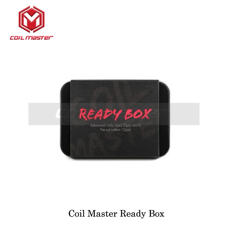 

Autentic Coil Master Ready Box for Coil rebuildable Coil building Fused Clapton/Clapton Parallel/Triple Clapton With Pure Cotton