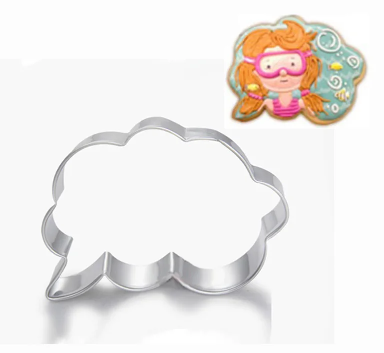 1 шт. форма для печенья из нержавеющей стали в форме облаков|cookie cutter|steel cookie