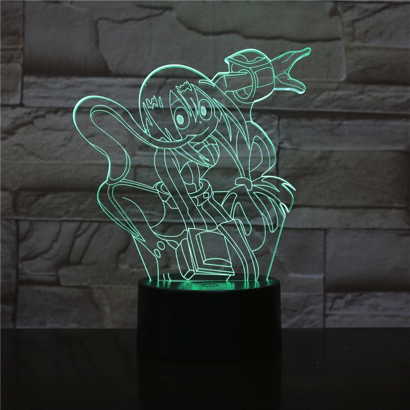 Veilleuse 3D, USB LED My Hero academy figurine effrontée pour garçons et enfants, lumière de nuit, anime japonais, cadeau pour Table de chevet