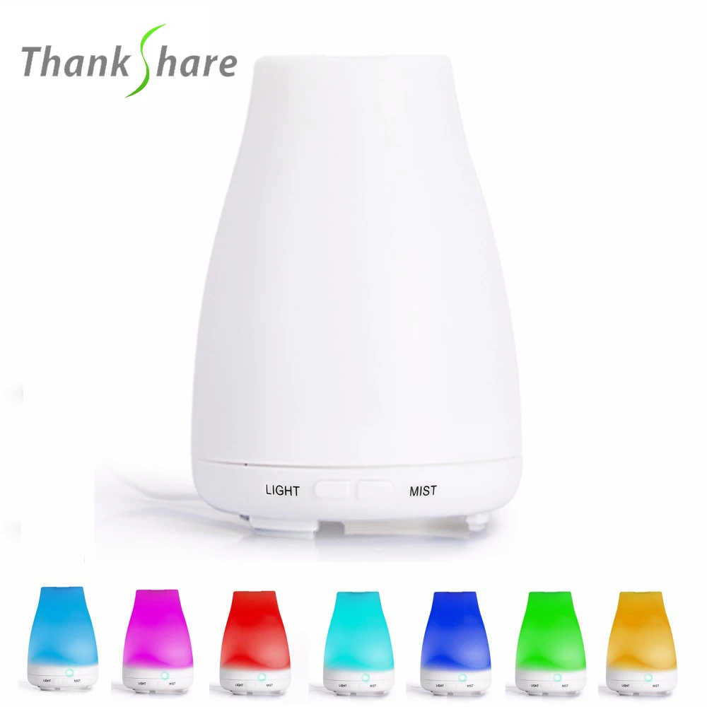 

Ultrasonic Essential Oil Aroma Diffuser Aromatherapy Air Humidifier 7 Color Change Dry Protect Aroma Mist Maker