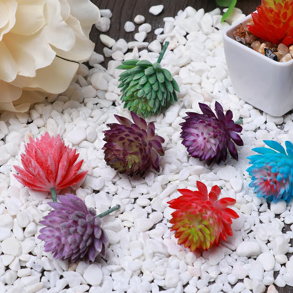 

1pc Decorative Artificial Succulents Plant Grass Desert Artificial Plant Landscape Fake Flower Ornament Home Office Party Decor