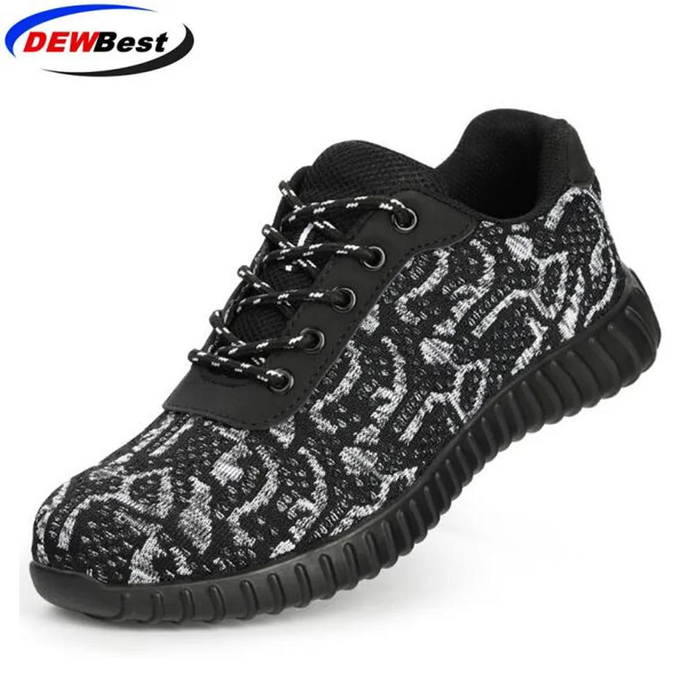

DEWBest 2019new breathable and comfortable flying woven safety labor insurance shoes hiking shoes sports shoes protective shoes