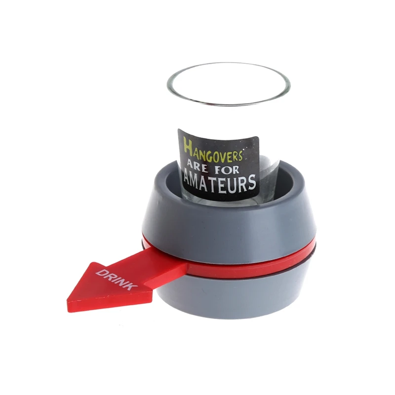 

Spin the Shot Drinking Game Turntable Roulette Glass Spinning Fun Party Home Y51E