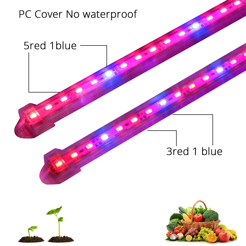 US $10.39 2PCSLot LED Grow Light Full Spectrum 12V IP67 Waterproof 5630 LED Bar Light For Aquarium Gardent Greenhouse Plant Growing Lamps