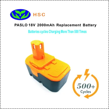 

PAS18A 2000mAh 18V NiCAD Battery Replacement PASLO BPL-1815, BPL-1820G, BPL18151, BPL1820, P102, P103, P1048 Original Battery