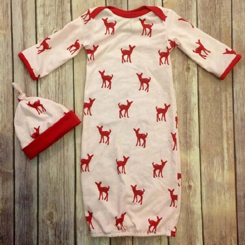 Baby Sleepwear Deer Newborn Sleeping Gown Newborn Sack Girls Infant