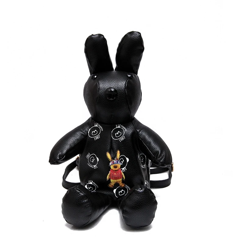 

2018 New Pattern Hit Color Lovely Small Rabbit Backpack Mini- Both Shoulders Fashion Tide Single Shoulder Span Woman Bag