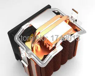 Розничная коробка 2 heatpipe выдувная башня для Intel 775/1155/1156 AMD 754/939/AM2 +/AM3/FM1/FM2 cpu cooler PcCooler