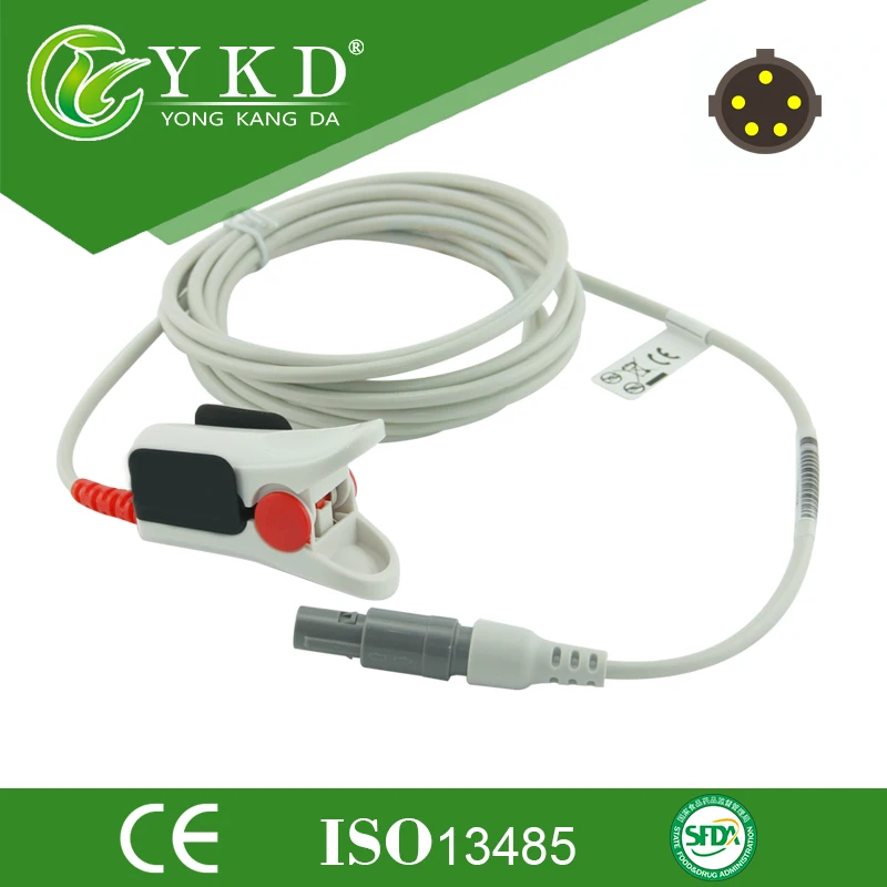 

Direct Resuable Compatible PM9000 Adult Finger Clip SpO2 Sensor 3m 5 Pin