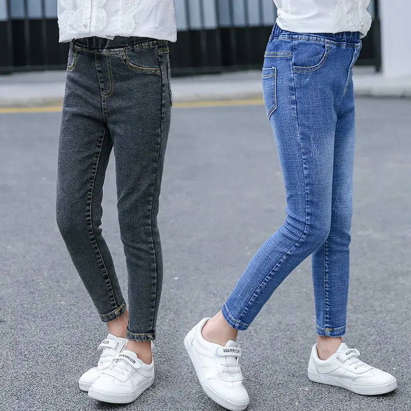 Kids Black Jeans Girls High Skinny 