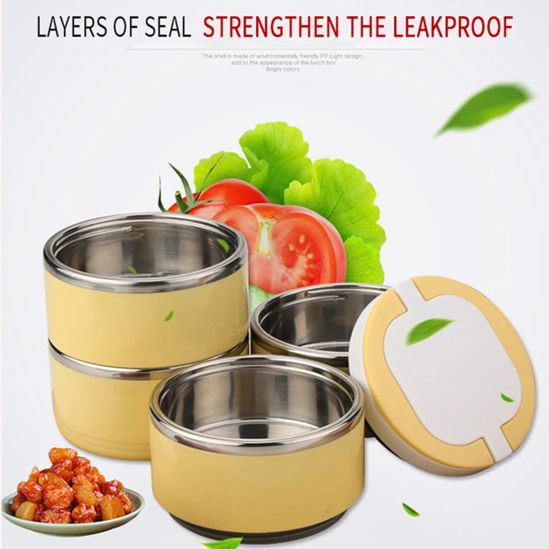

Portable Lunch Box Bento Box Stainless Insulation Lunchbox Kid Food Thermal Container Picnic Leak-Proof Case Snack Box