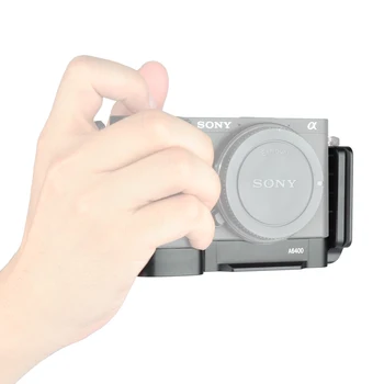

Quick Release a6400 L Plate light Weight Veritical L-Bracket Base for Sony A6400 Vlog Camera With Arca Style Cold Shoe QR Plate