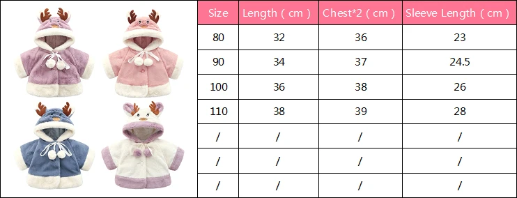 Baby Autumn Winter Waistcoat Childrens Cartoon Deer Fur Girls Artificial Fur Coat Kids Faux Fur Fabric Clothes Thicken Coat