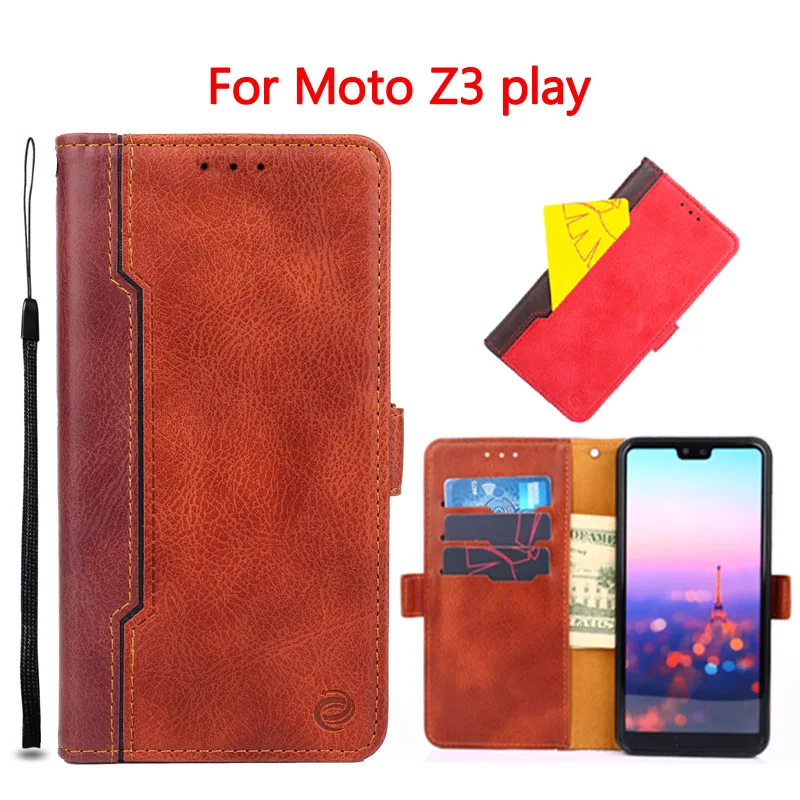 6 0 дюймов бумажник чехол для Motorola Moto Z3 играть искусственная кожа флип