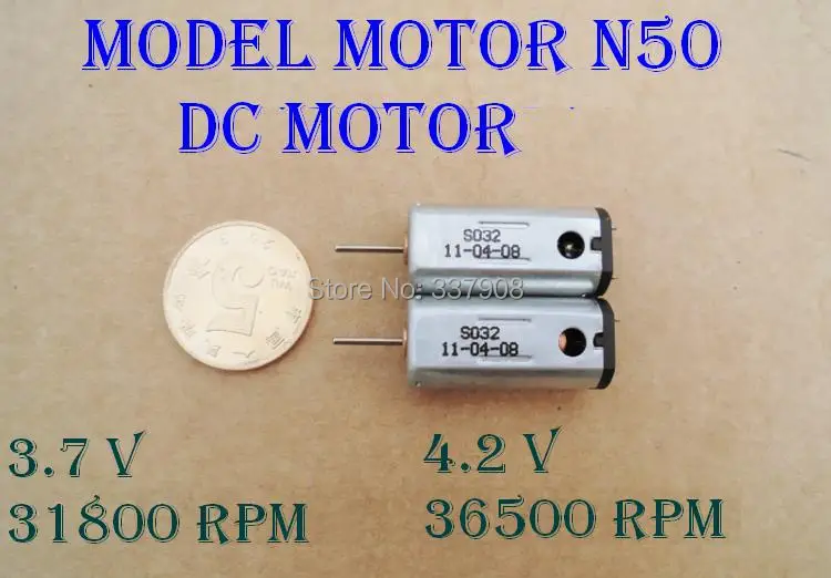 5pcs DC4.2V 36500rpm Magnetic High Speed Large Torque N50 Motor For HM Parts 