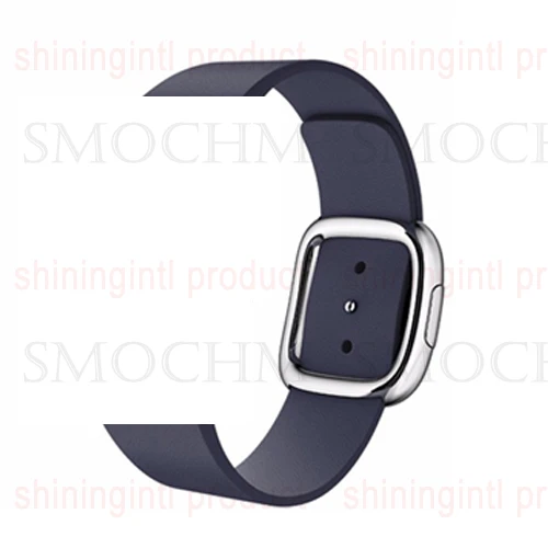 Smochm IWO 8 Plus Беспроводное зарядное устройство 44 мм часы 4 серии умные часы MTK2502 Bluetooth Смарт часы DIY обновлено для Apple Android - Цвет: Blue Modern Leather