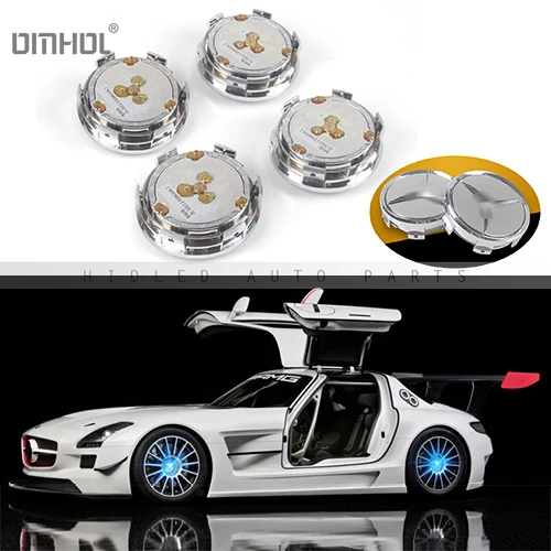 

1 Set OMHOL Car Modification Magnetic Levitation LED Light Wheel Centre Hub Caps Cover For Cars