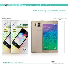 Nillkin с блестящим брильянтовым Экран Защитная пленка для samsung Galaxy Alpha G850F мобильного телефона Экран пленка+ packae