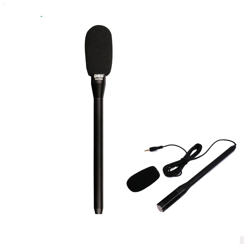 MA P68 Портативный Hifi фильм направлены смартфон Запись интервью микрофон