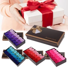 Сюрприз подарок 18 шт. розы сердце Ароматические Лепесток мыло для тела для свадебной вечеринки