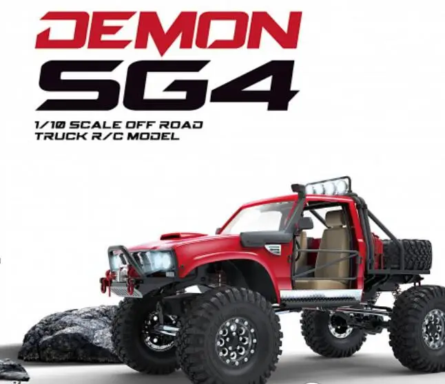 2018 CROSSRC DEMON SG 4 масштаб 1:10 rc 4X4 RC rock cralwer Cralwer грузовик с комплектом твердого тела 4wd
