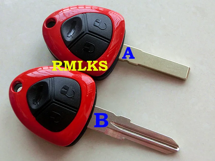

RMLKS 3 Buttons Replacement Blank Fob Key Case Remote Smart Key Shell Fit For Ferrari 458 Uncut Blade