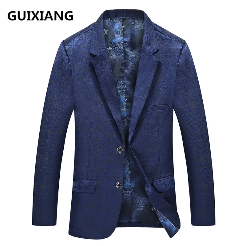 Весна новое поступление Блейзер высокого качества мужские повседневные классические пиджаки Мужская мода приталенный Блейзер Пальто деловая куртка