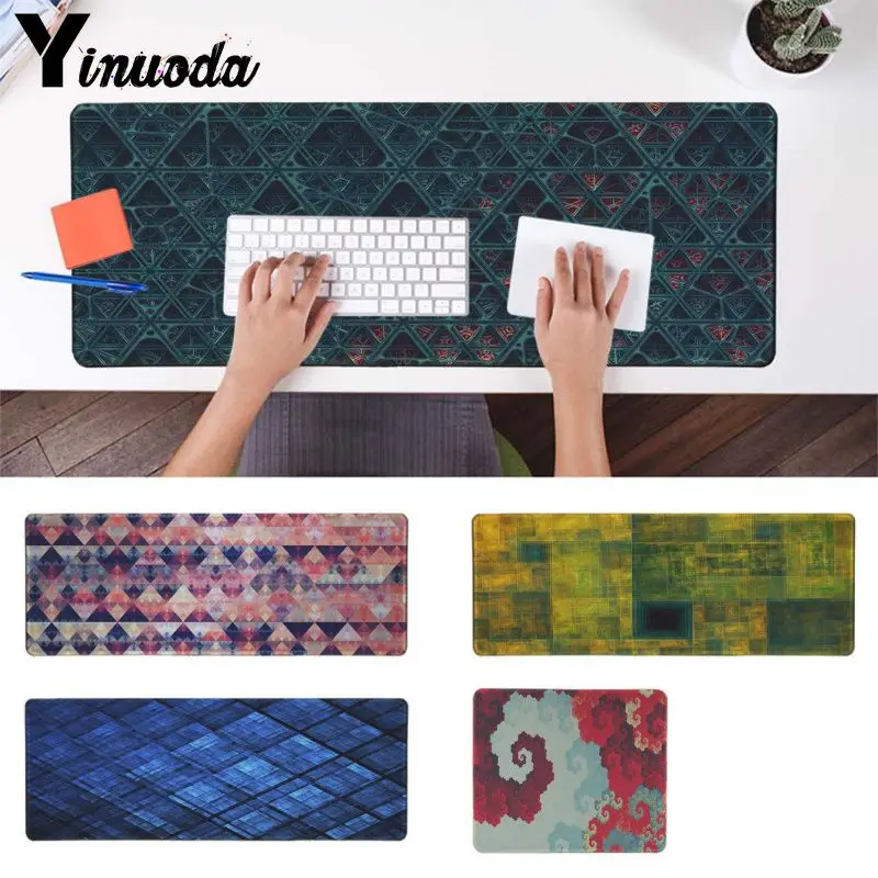 Yinuoda High Quality Square grid DIY Design Pattern Game mousepad Rubber PC Computer Gaming mousepad